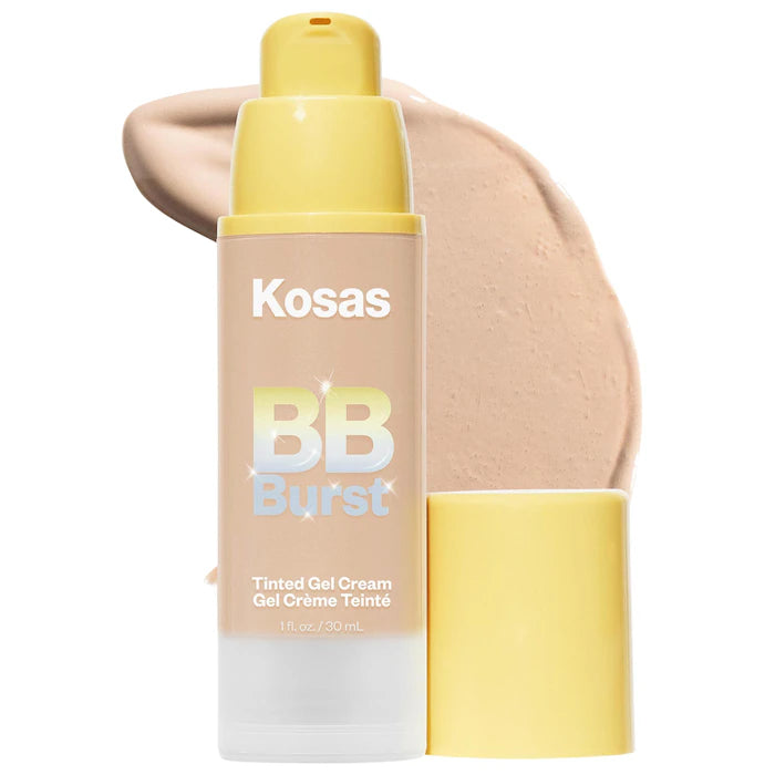 BB Cream en gel hidratante con color y péptidos de cobre BB Burst™ - Kosas vista frontal con fondo blanco.