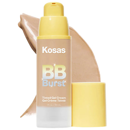 BB Cream en gel hidratante con color y péptidos de cobre BB Burst™ - Kosas vista frontal con fondo blanco.