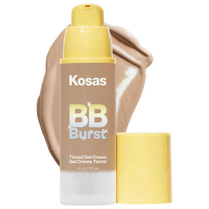 BB Cream en gel hidratante con color y péptidos de cobre BB Burst™ - Kosas vista frontal con fondo blanco.