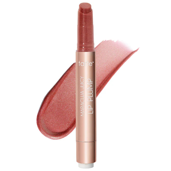 Labial voluminizador Maracuja Juicy Lip Plump - Tarte vista frontal con fondo blanco.