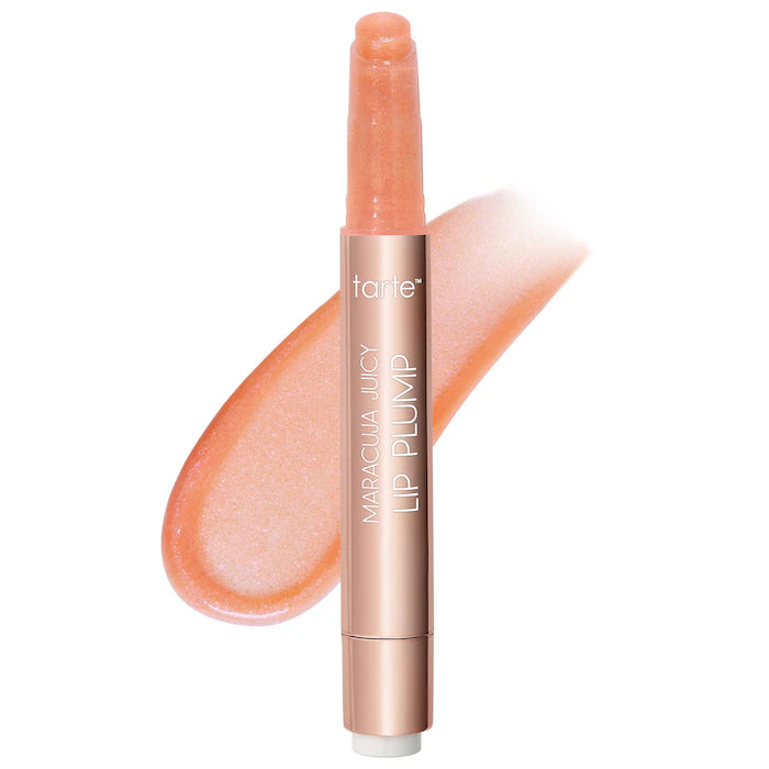 Labial voluminizador Maracuja Juicy Lip Plump - Tarte vista frontal con fondo blanco.