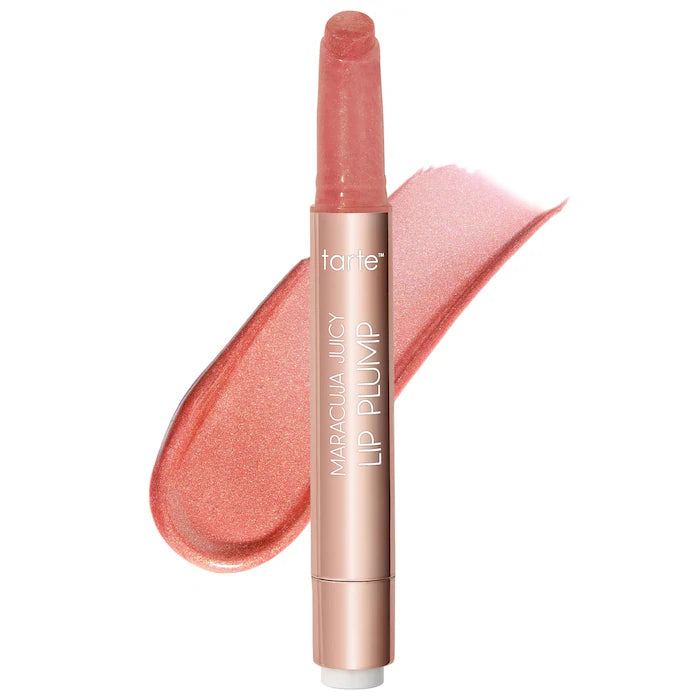 Labial voluminizador Maracuja Juicy Lip Plump - Tarte vista frontal con fondo blanco.