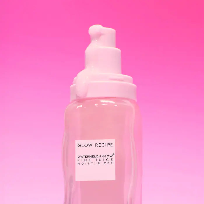 Crema Facial Hidratante recargable Watermelon Pink Juice Oil-Free™ - Glow Recipe vista frontal con fondo blanco.