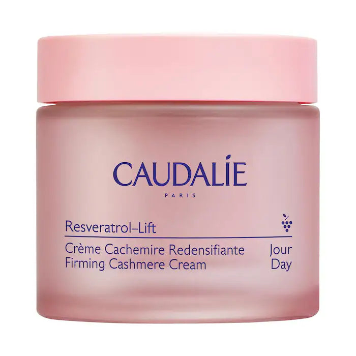 Crema Hidratante Reafirmante Resveratrol Lift Retinol™ Alternative Firming Cashmere - Caudalie vista frontal con fondo blanco.