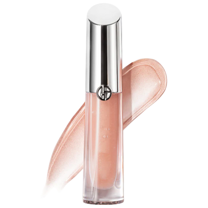 Gloss Labial Prisma Glass Hydrating with Squalane - Armani Beauty vista frontal con fondo blanco.