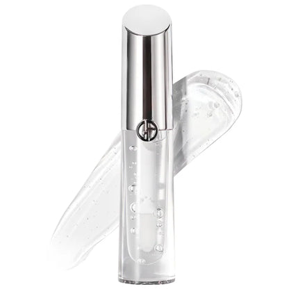 Gloss Labial Prisma Glass Hydrating with Squalane - Armani Beauty vista frontal con fondo blanco.