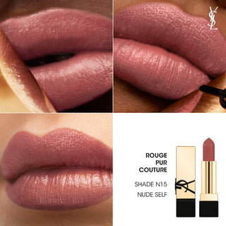 Labial Rouge Pur Couture Caring Satin Lipstick with Ceramides - Yves Saint Laurent