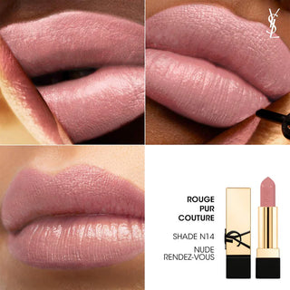 Labial Rouge Pur Couture Caring Satin Lipstick with Ceramides - Yves Saint Laurent