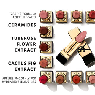 Labial Rouge Pur Couture Caring Satin Lipstick with Ceramides - Yves Saint Laurent