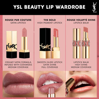 Labial Rouge Pur Couture Caring Satin Lipstick with Ceramides - Yves Saint Laurent