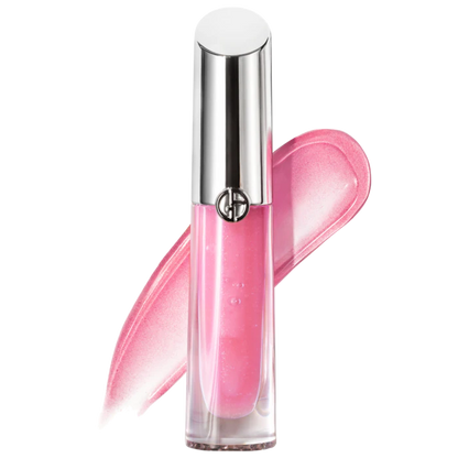 Gloss Labial Prisma Glass Hydrating with Squalane - Armani Beauty vista frontal con fondo blanco.