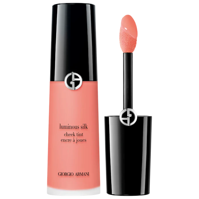 Rubor Líquido Luminous Silk Cheek Tint - Armani Beauty vista frontal con fondo blanco.