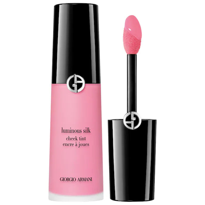 Rubor Líquido Luminous Silk Cheek Tint - Armani Beauty vista frontal con fondo blanco.