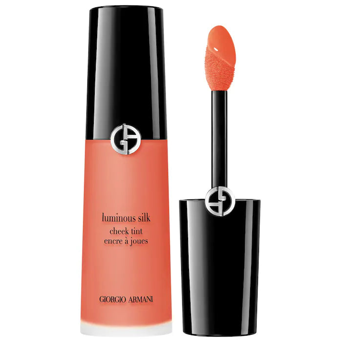 Rubor Líquido Luminous Silk Cheek Tint - Armani Beauty vista frontal con fondo blanco.