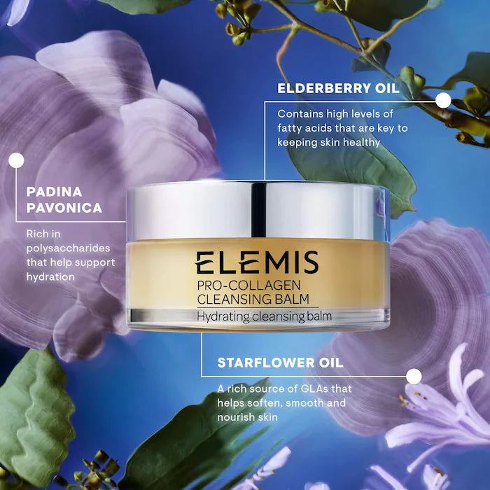 Bálsamo Limpiador Pro-Collagen Makeup Melting Cleansing Balm - Elemis vista frontal con fondo blanco.