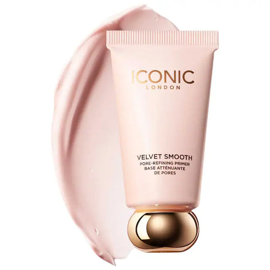 Primer Velvet Smooth Pore Refining - Iconic London vista frontal con fondo blanco.