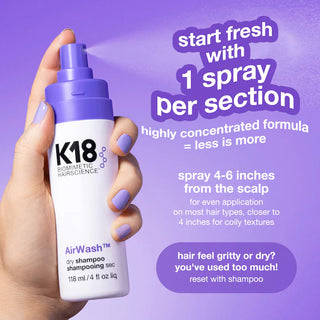 Shampoo en Seco AirWash™ Dry Shampoo - K18