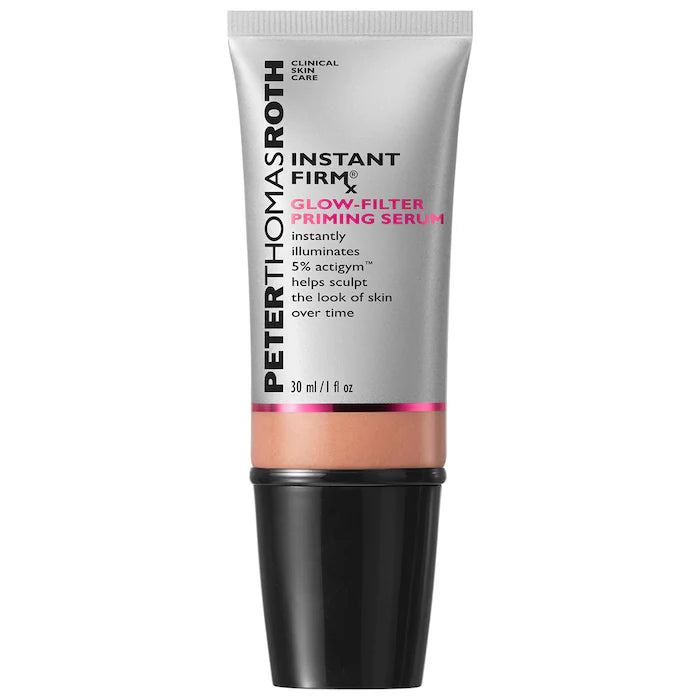 Primer iluminador Instant FIRMx® Glow-Filter Priming Serum - Peter Thomas Roth vista frontal con fondo blanco.