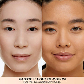 Paleta HD SKIN FACE ESSENTIALS PALETTE 4 en 1 (base + contorno + iluminador + rubor en crema) - MAKE UP FOR EVER