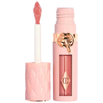 Lip Gloss Voluminizador Pillow Talk™ Big Lip Plumpgasm - Charlotte Tilbury vista frontal con fondo blanco.