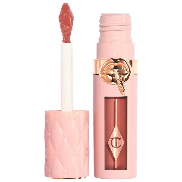 Lip Gloss Voluminizador Pillow Talk™ Big Lip Plumpgasm - Charlotte Tilbury vista frontal con fondo blanco.