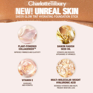 Base de Maquillaje en Barra Unreal Skin Sheer Glow Tint Hydrating - Charlotte Tilbury