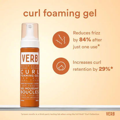 Curl Foaming Gel Define + Anti Frizz para cabellos rizados - Verb