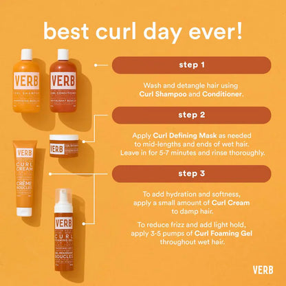 Curl Foaming Gel Define + Anti Frizz para cabellos rizados - Verb