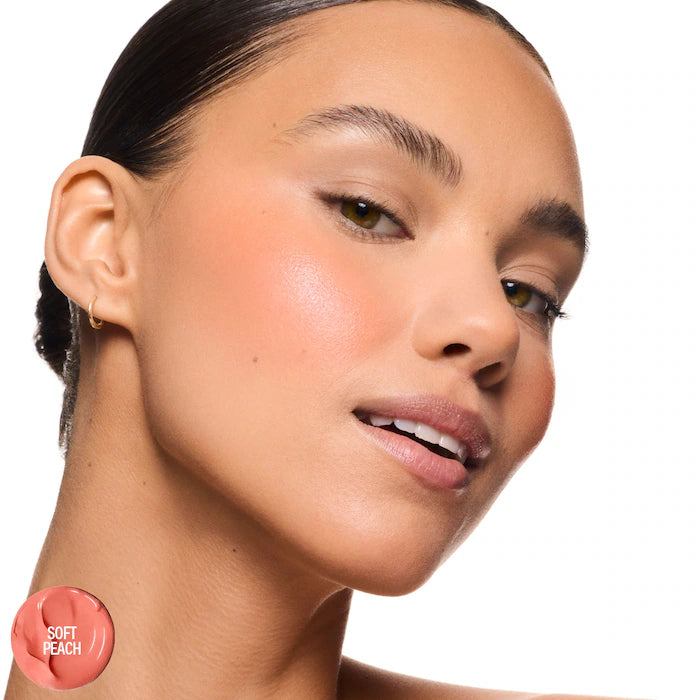 Rubor en barra Soft Pop Blush Stick - MAKEUP BY MARIO vista frontal con fondo blanco.