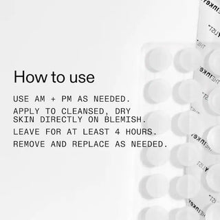 Parches para acné Hydrocolloid Invisible Pimple Patches + Salicylic Acid - The INKEY List