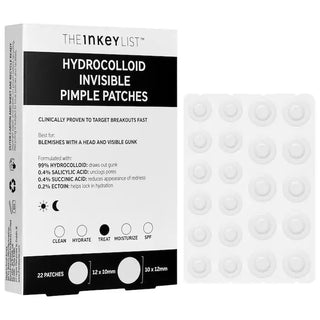 Parches para acné Hydrocolloid Invisible Pimple Patches + Salicylic Acid - The INKEY List