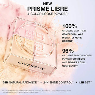 Polvo fijador Prisme Libre Illuminating & Color Correcting Loose Powder - Givenchy vista frontal con fondo blanco.