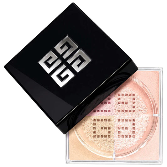 Polvo fijador Prisme Libre Illuminating & Color Correcting Loose Powder - Givenchy vista frontal con fondo blanco.