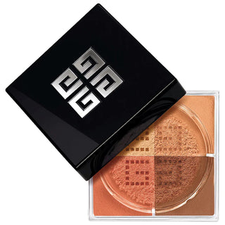 Polvo fijador Prisme Libre Illuminating & Color Correcting Loose Powder - Givenchy vista frontal con fondo blanco.