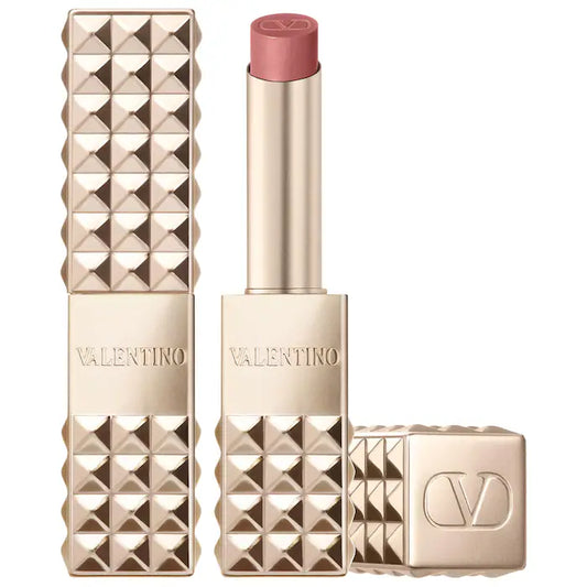 Labial Spike Valentino Buttery Matte - Valentino vista frontal con fondo blanco.