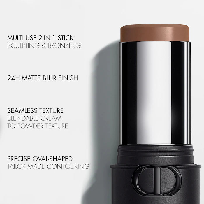 Forever 24H Skin Contour Stick Sculpting and Bronzing - Dior vista frontal con fondo blanco.