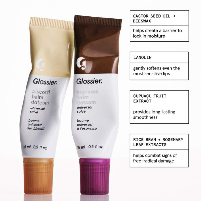 Set de Labial hidratante Biscotti and Espresso Balm Dotcom Duo - Glossier