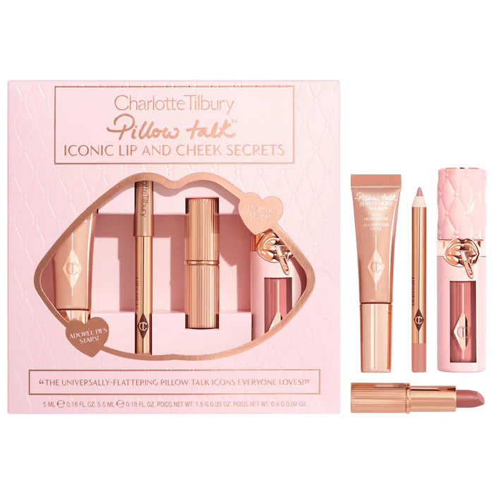 Set Lip + Cheek Pillow Talk Iconic Secrets - Charlotte Tilbury