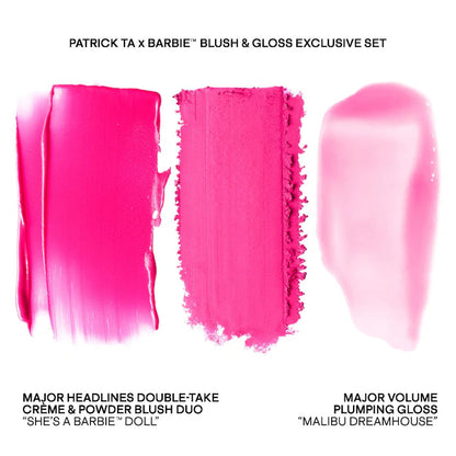 Patrick Ta x Barbie™ Rubor Duo & Lip Plumper Set - PATRICK TA