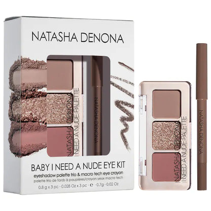 Set para ojos Mini Baby I Need a Nude Eyeshadow and Eyeliner - NATASHA DENONA