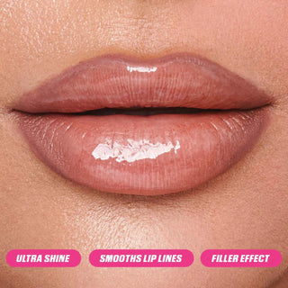 Labial Faux Filler Shiny Non-Sticky Lip Gloss - HUDA BEAUTY