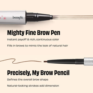 Lápiz para cejas Mighty Fine Waterproof Brow Pen - Benefit Cosmetics