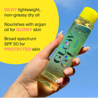 Glow Oil SPF 50 Body Oil con Coco, Vainilla & Fig - Supergoop!