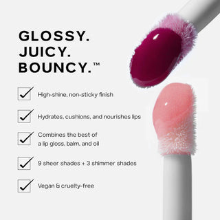 Glossybounce™ High-Shine Hydrating Lip Gloss Oil - Saie