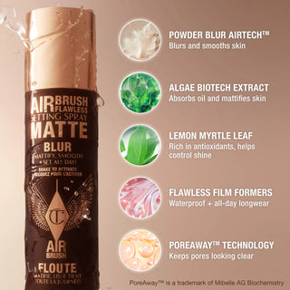 Fijador de Maquillaje Airbrush Flawless Matte Blurring & Waterproof Setting Spray - Charlotte Tilbury