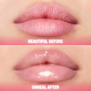 Labial Unreal Lips Healthy Glow Nectar Lip Oil + Hyaluronic Acid & Vitamin E - Charlotte Tilbury