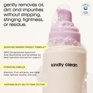 Kindly Clean Gel limpiador espumoso hidratante y calmante - Sincerely Yours
