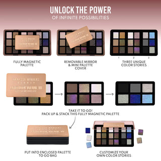 Paleta Full face LIGHTWORK VII The Freedom Makeup Palette: Magnetica, Customizable, Apilable - Danessa Myricks