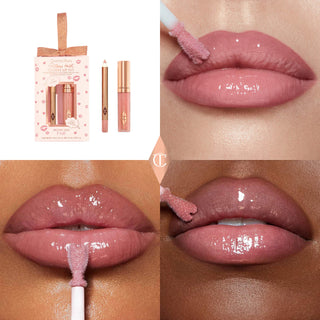 Mini Pillow Talk Glossy Lip Duos Set - Charlotte Tilbury