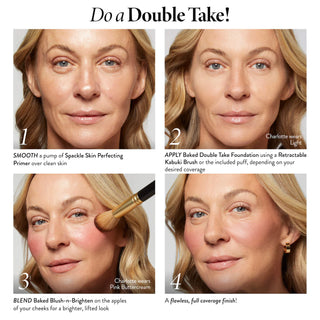 Base de Maquillaje en Polvo Double Take Full Coverage Baked - Laura Geller